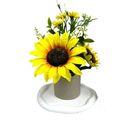 Downypaws Fleurs Et Plantes Artificielles | - Tournesol artificiel de haute qualité de type a
