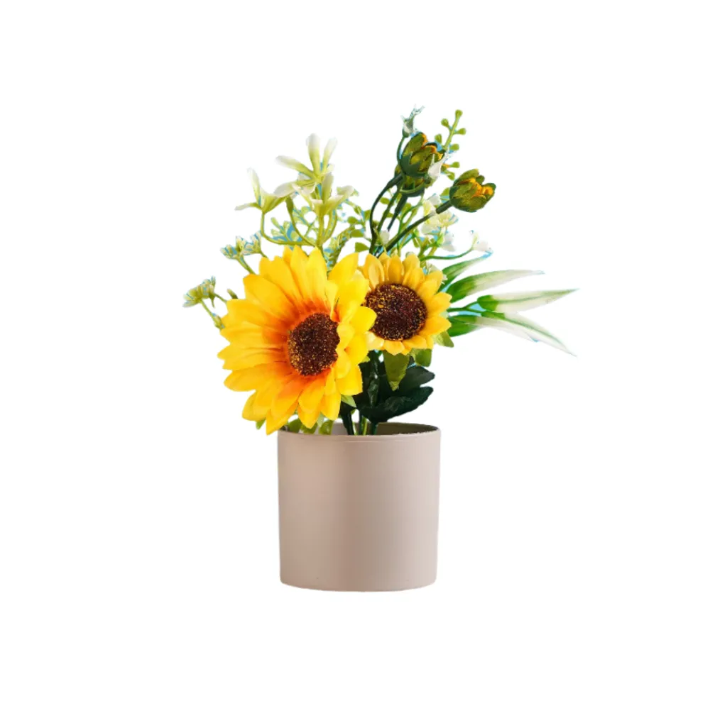 Downypaws Fleurs Et Plantes Artificielles | - Tournesol artificiel de haute qualité