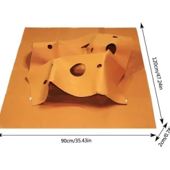 Downypaws - Tunnel pliable pour chat tapis d'entraînement--carré brun rougeâtre-120*90cm Hot