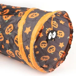 Downypaws - Tunnel pour chat avec halloween imprimé citrouille-130*25*25cm Hot