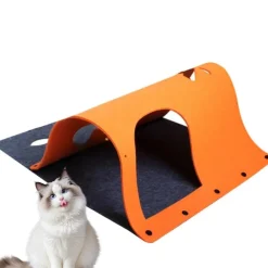 Downypaws Hygiène Et Soins | - Tunnel pour chat orange grisâtre- (hors souris) - 52*70cm