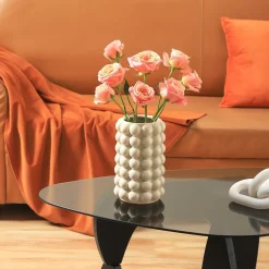 Downypaws - Vase décoratif boho bubble beige Clearance