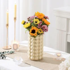 Downypaws - Vase décoratif boho bubble beige Clearance