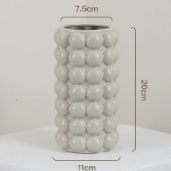 Downypaws - Vase décoratif boho bubble beige Clearance