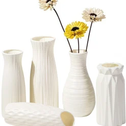 Downypaws - Vase en plastique pour arrangement de fleurs en style nordique - décoration de maison et de table vase en plastique anti-chute Hot
