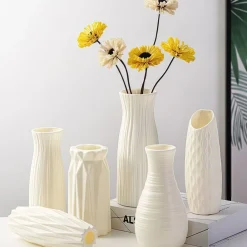 Downypaws - Vase en plastique pour arrangement de fleurs en style nordique - décoration de maison et de table vase en plastique anti-chute Hot
