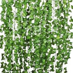 Downypaws Plantes Artificielles | - Vignes artificielles, faux lierre 12 pièces, pour décoration suspendue