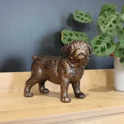 Drimmer - Statuette bouledogue en polyrésine giorgia Discount