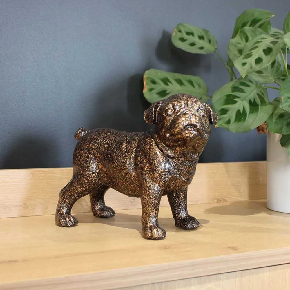 Drimmer - Statuette bouledogue en polyrésine giorgia Discount