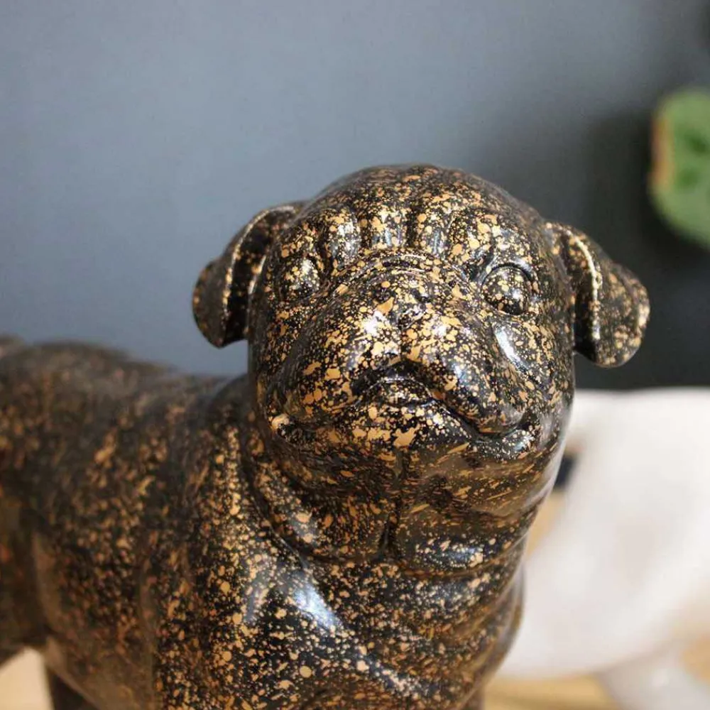 Drimmer - Statuette bouledogue en polyrésine giorgia Discount