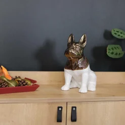 Drimmer - Statuette chien bouledogue en céramique zoya Outlet