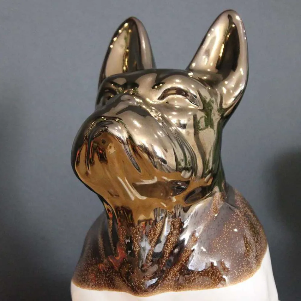 Drimmer - Statuette chien bouledogue en céramique zoya Outlet