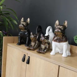 Drimmer - Statuette chien bouledogue en céramique zoya Outlet