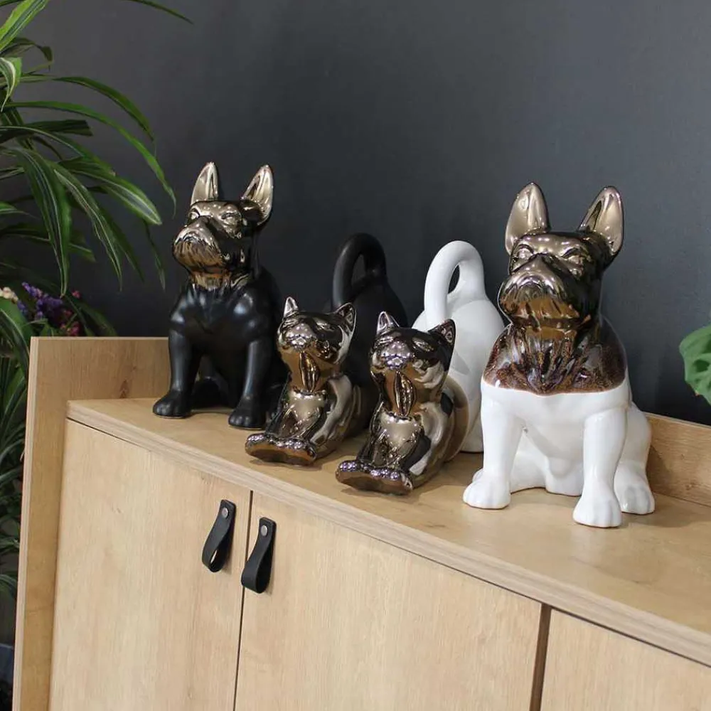 Drimmer - Statuette chien bouledogue en céramique zoya Outlet
