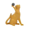 Drimmer Objets De Décoration | - Statuette en céramique chat avec balle shadow