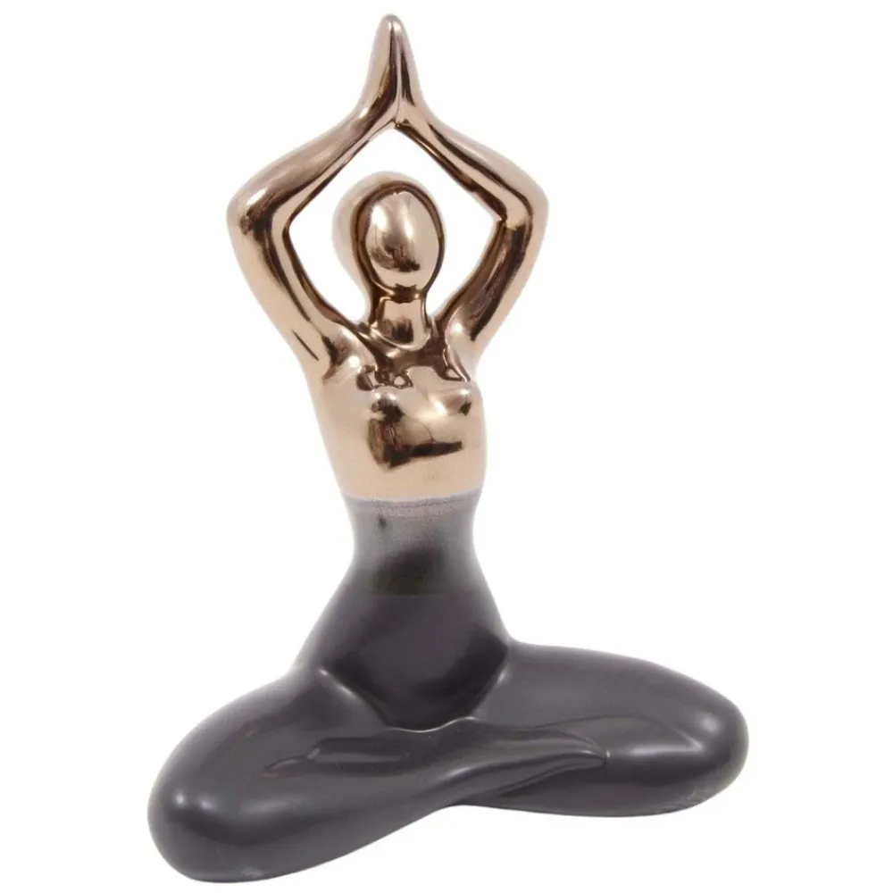 Drimmer - Statuette yoga en céramique zoya Best