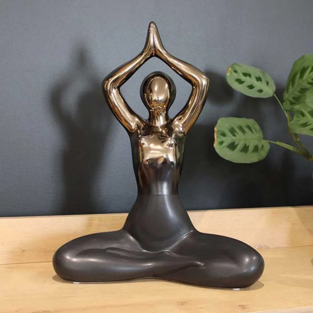Drimmer - Statuette yoga en céramique zoya Best