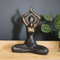 Drimmer - Statuette yoga en céramique zoya Best