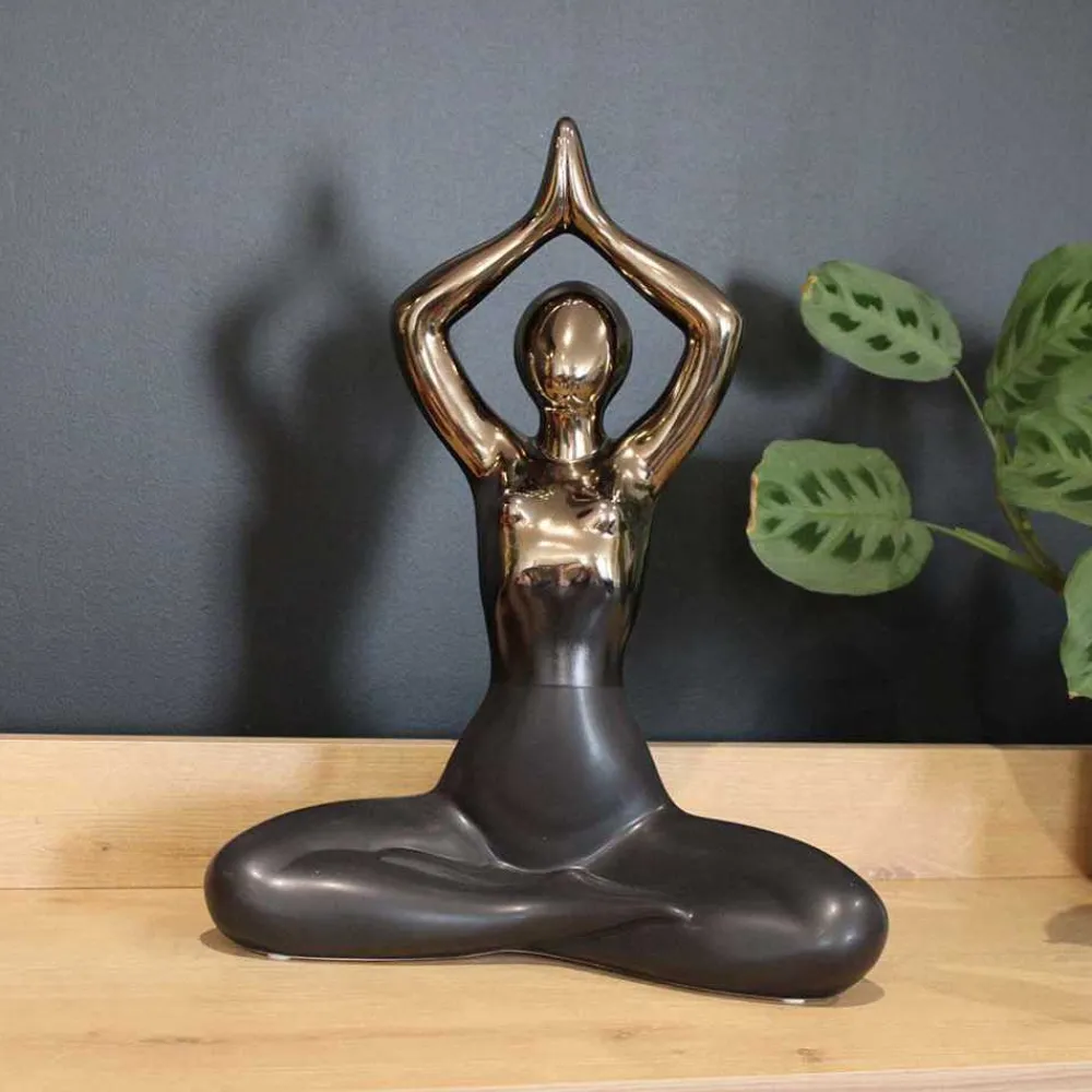 Drimmer - Statuette yoga en céramique zoya Best