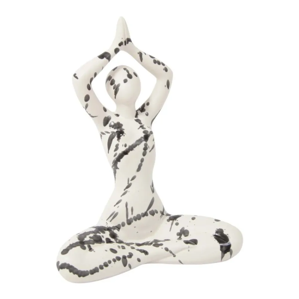 Drimmer - Statuette yoga en céramique zoya splash New