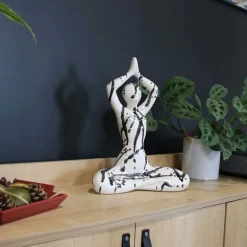 Drimmer - Statuette yoga en céramique zoya splash New