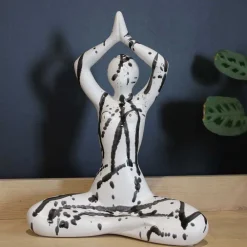 Drimmer - Statuette yoga en céramique zoya splash New