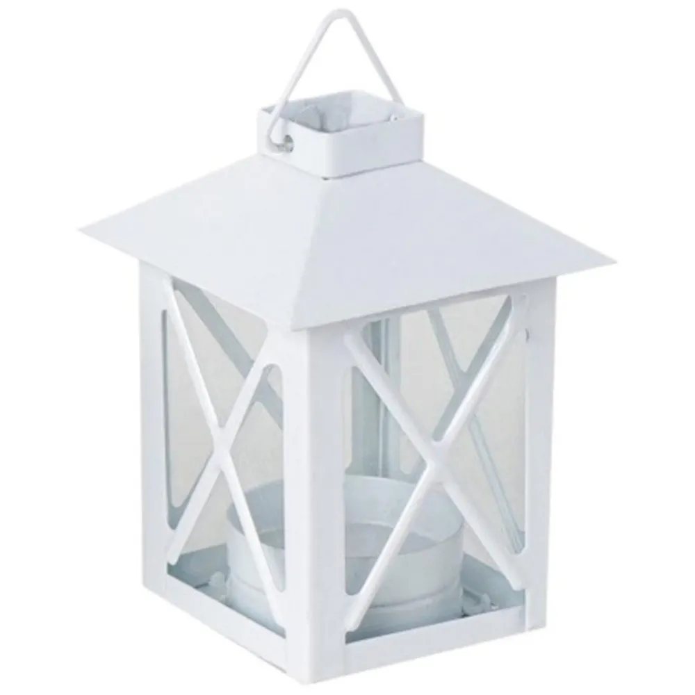 Dtopbuyage - Bougeoir en fer à style européen vintage blanc 2 pièces Hot