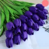Dtopbuyage - Bouquet de 10 tulipes artificielles violet Best