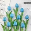 Dtopbuyage - Bouquet de 10 tulipes artificielles bleu Clearance