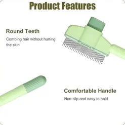 Dtopbuyage - Brosse autonettoyante magique pour chats et chiens élimine poils et puces Clearance