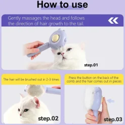 Dtopbuyage - Brosse pour animaux de compagnie bouton de nettoyage Best