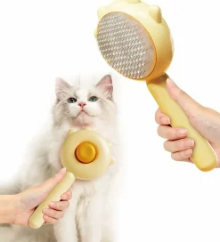 Dtopbuyage - Brosse pour animaux de compagnie bouton de nettoyage New