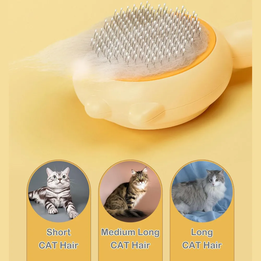 Dtopbuyage - Brosse pour animaux de compagnie bouton de nettoyage New