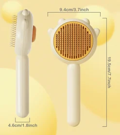 Dtopbuyage - Brosse pour animaux de compagnie bouton de nettoyage New