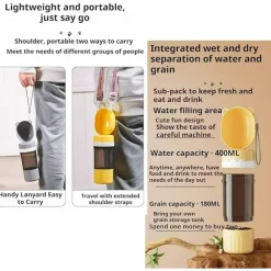 Dtopbuyage Gamelles Et Autres Accessoires | - Distributeur d'eau potable portable pour animaux en plein air