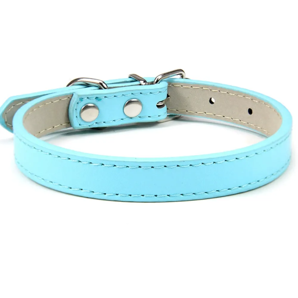 Dtopbuyage - collier en cuir pour chats et chiens