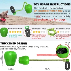 Dtopbuyage Jouets | - jouet de récupération pour chien avec corde