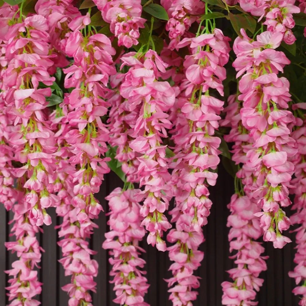 Dtopbuyage - Fleurs artificielles de glycine et de cassia fistula pour décoration du plafond rose*2 Online