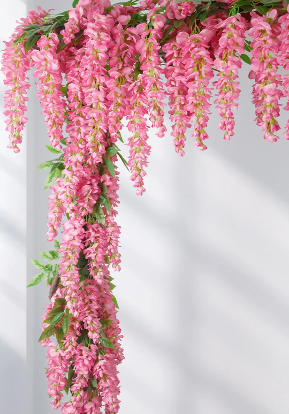 Dtopbuyage - Fleurs artificielles de glycine et de cassia fistula pour décoration du plafond rose*2 Online