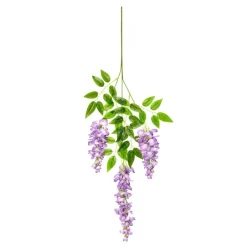 Dtopbuyage - Fleurs artificielles de glycine et de cassia fistula pour décoration du plafond violet*2 Clearance