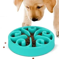 Dtopbuyage Gamelles Et Autres Accessoires | - Gamelle anti glouton bleu plateau interactif pour animaux compagnie