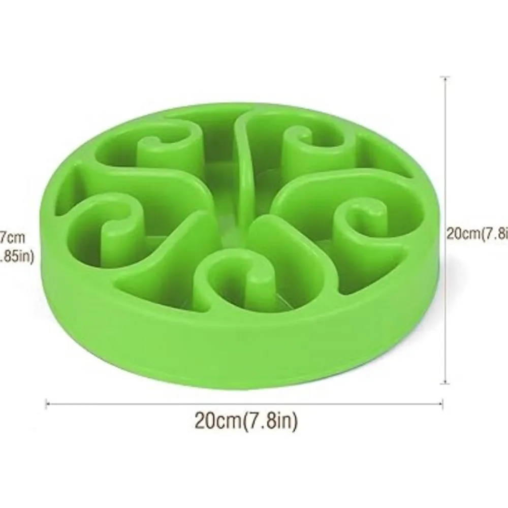 Dtopbuyage Gamelles Et Autres Accessoires | - Gamelle anti glouton vert plateau interactif pour animaux compagnie