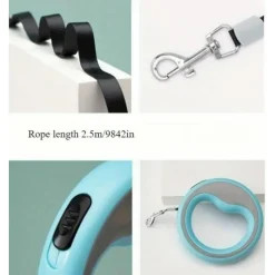 Dtopbuyage - Laisse enrouleur 360 degrés sans noeud pour petits et moyens chiens Clearance