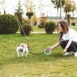 Dtopbuyage - Laisse enrouleur 360 degrés sans noeud pour petits et moyens chiens Discount