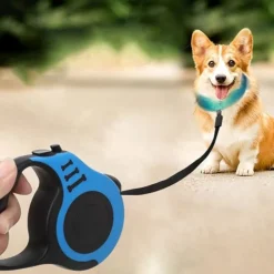 Dtopbuyage - Laisse rétractable 5m bleue pour chien Discount