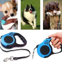 Dtopbuyage - Laisse rétractable 5m bleue pour chien Discount