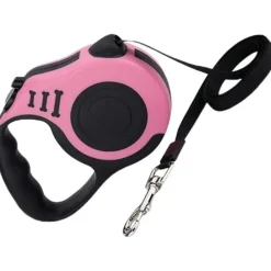 Dtopbuyage - Laisse rétractable 5m rose pour chien Hot