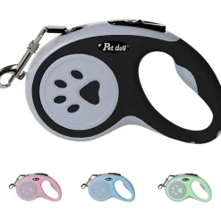 Dtopbuyage - Laisse rétractable 5 m pour chiens petit moyen taille noir Hot