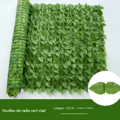 Dtopbuyage - Lierre artificiel pour décoration extérieure feuilles de pothos New