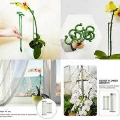 Dtopbuyage Pots, Jardinières Et Carrés Potagers | - Lot de 10 tuteurs pour plantes intérieures 17cm